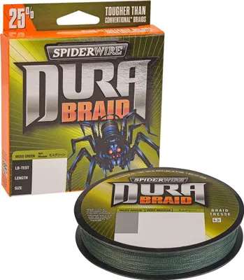 Zdjęcie produktu dla SpiderWire DuraBraid Moss Green - 275 m plecionki wędkarskiej, średnica/wytrzymałość: 0,19 mm / 16 kg