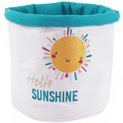 Immagine prodotto di Cesto in tessuto a forma di drago, motivo sole - Contenitore per giocattoli - Decorazione per la cameretta dei bambini - Cesto per giocattoli - Piccolo cesto in tela, 21 cm - Set da 2