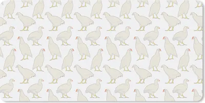 Produktbild von MuchoWow® Mauspad Mousepad Vogel - Hühner - Muster 60x30 cm - Mousepads - Maus Mat - Pad - Mausunterlage - Nachhaltig