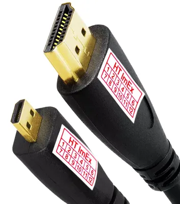 Produktbild von Micro HDMI auf HDMI 4K Adapter Kamera kabel kompatibel für CANON EOS R100 Kamera