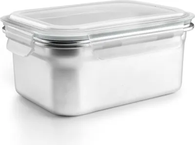 Obrázek produktu pro Lunchbox Ibili 669316 šedý nerezový obdélníkový 1,6 l