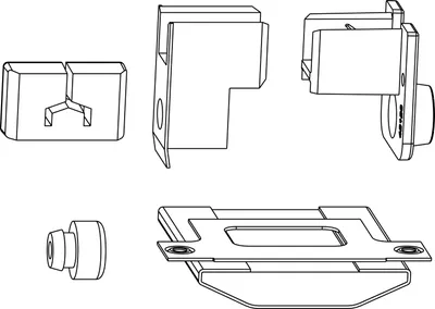 Image de MACO HS Accessoires p. Guidage haut univ. bas, 68/28, schéma A, argent (101753)