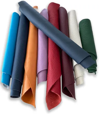 Immagine prodotto di Scarti di vera pelle, 1 kg, assortimento di colori, ideali per progetti creativi