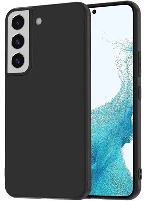 Obrázok produktu pre Ochranné puzdro pre Samsung Galaxy S22 (6,1 palca), silikónové, čierne, odolné voči poškriabaniu, mäkké puzdro z TPU