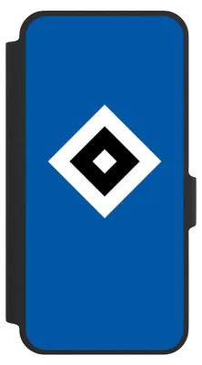 Produktbild von NIVOCASE Klapphülle für Samsung Galaxy A37 5G  Handyhülle aus Kunst Leder NIVOflip schwarz HSV Hamburger SV Logo