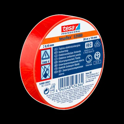Obrázok produktu pre Elektroizolačná páska 5000v pcw 20m:19mm červená (h5394888)