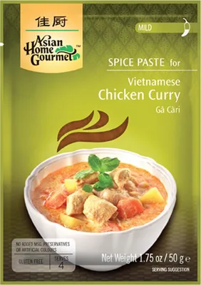 Image de Asian Home Gourmet Pâte d'épices pour curry de poulet vietnamien 50g