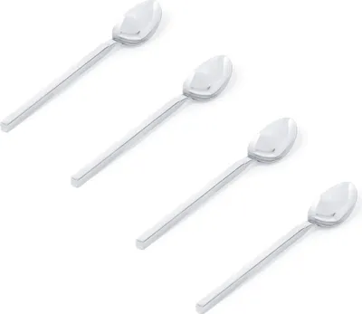 Immagine prodotto di ALESSI Le Posate - Dry, set di 4 cucchiai demitasse in acciaio inossidabile 18/10