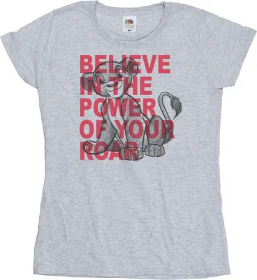 Produktbild von Disney - "The Lion King Power Of Roar" T-Shirt für Damen BI25241 (S) (Grau)