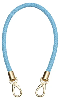 Productafbeelding van Handtashenriemen - Gevlochten Polyurethanleer - Vervangingshandgreep voor dameshandtassen en schoudertassen - Blauw - 60 cm