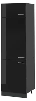Productafbeelding van Hoge kast Vicco R-Line, zwart glanzend/anthraciet, 60 cm, model 63194