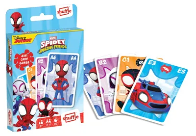 Produktbild von Shuffle - Marvel Spidey & Friends 4-in-1 - Kartenspiele für Kinder