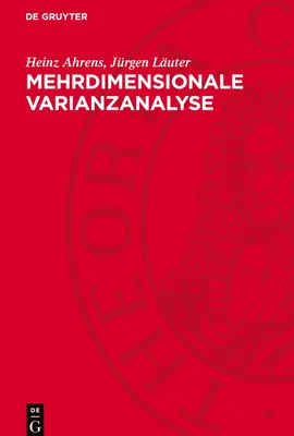 Produktbild von Mehrdimensionale Varianzanalyse