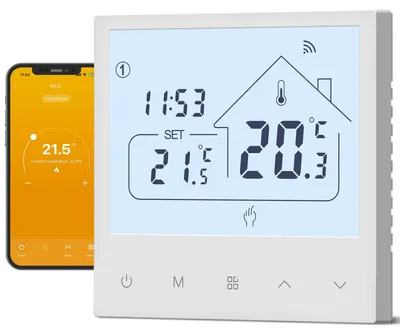 Zdjęcie produktu dla Inteligentny termostat WiFi do ogrzewania podłogowego - Kompatybilny z Alexą