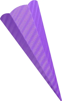 Produktbild von folia 92031 Schultüte, 3D-Wellpappe, H 68 cm, Ø 20cm, lila