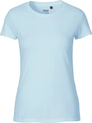 Immagine prodotto di Neutral O81001 | donna Maglietta aderente / 100% cotone equosolidale - Colore: Azzurro - Taglia: S