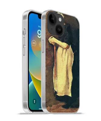 Produktbild von MuchoWow® Handyhülle Schutzhülle Hülle für Apple iPhone 14 - Softcase Die Scheveningerin - Vincent van Gogh Silikon Softcase Handy Hülle - Mobiltelefonhülle