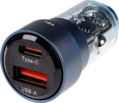 Obrázok produktu pre WAYME 12/24V Auto nabíjačka 75W USB-C/USB-A