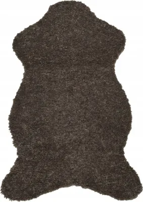 Produktbild von Weicher zotteliger brauner Teppich 50 x 90 cm