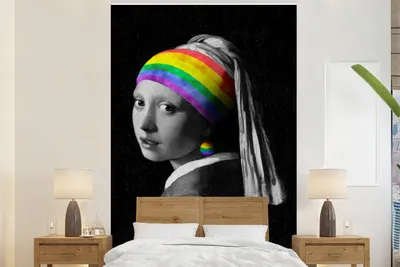 Produktbild von MuchoWow® Fototapete für Wohnzimmer oder Schlafzimmer Wandtapete Vinyl Motivtapete Das Mädchen mit dem Perlenohrring - Vermeer - 200x300 cm - Wanddekorationen