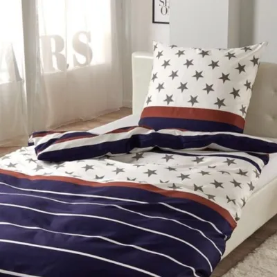 Produktbild von Traumschlaf Mako-Satin Bettwäsche Sterne 200x220 cm + 80x80 cm