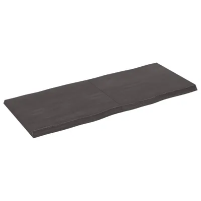Immagine prodotto di Piano Tavolo Marrone Scuro 120x50x(2-4)cm Rovere Non Trattato