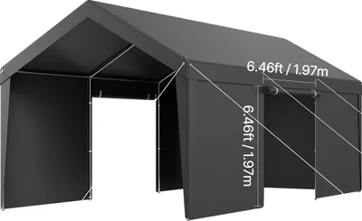 Immagine prodotto di Pensilina, resistente ai raggi UV, impermeabile, 10x20ft