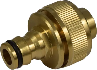 Produktbild von Agora-Tec® Messing Stecksystem Schnellkupplung Schlauchanschlussstück für 3/4 Zoll Gartenschlauch