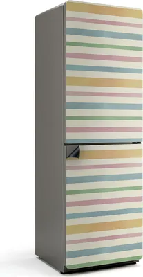 Zdjęcie produktu dla Wzór w poziome paski - Osłona magnetyczna na lodówkę - Folia dekoracyjna magnetyczna do kuchni - Magnes na lodówkę - Samoprzylepna tablica magnetyczna - Folia magnetyczna na drzwi lodówki - 60x180 cm