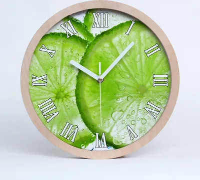Produktbild von Holzuhr 20fi cm wanduhr - weiße Spitzen - Kalk unter Wasser