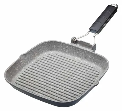 Produktbild von MasterClass Induktionsgeeignete Antihaft-Grillpfanne mit Klappgriff, 24 cm (9,5"