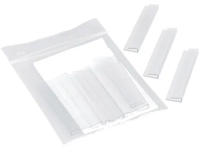 Produktbild von styro 10 Beschriftungsschilder mit Clip transparent