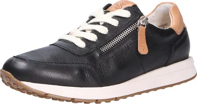 Produktbild von Paul Green Super Soft Sneaker - Schwarz / Hellbraun Glattleder Größe: 42 Normal
