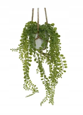 Produktbild von Grüne hängende künstliche Kletterpflanze in einem Topf 15x10x15 cm