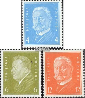 Produktbild von Briefmarken Deutsches Reich 1931 Mi 454,465-466 (kompl.Ausg.) gestempelt Reichspräsidenten/Ergänzungswert