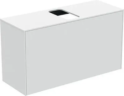 Produktbild von Waschtischplatte CONCA ohne Ausschnitt, 1002x373mm weiß matt weiß matt