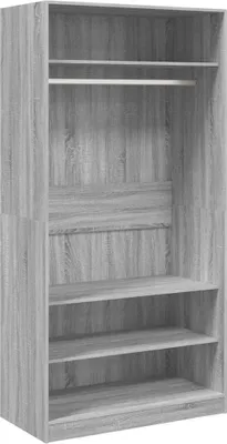 Zdjęcie produktu dla vidaXL Szafa szara Sonoma 100x50x200 cm Materiał drewnopochodny