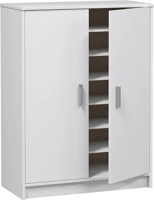 Produktbild von Schuhschrank >Basic< in Weiß - 75x101x36 (BxHxT)