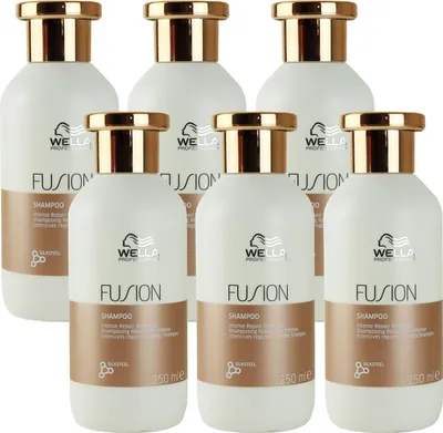 Produktbild von Wella Fusion Intense Repair 6 x 250 ml Shampoo für strapaziertes Haar Set