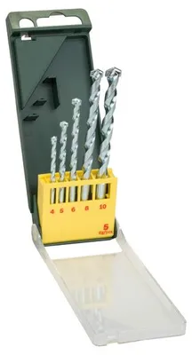 Produktbild von Steinbohrer-Set, 5-teilig, Durchmesser: 4 - 10 mm, HM-Steinbohrer