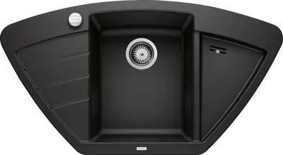 Immagine prodotto di Blanco Zia 9 - Silgranitový drez, 930x510 mm, s ovládaním odtoku, čierna 526030