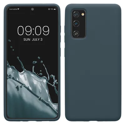 Produktbild von kwmobile Handyhülle für Samsung Galaxy S20 FE Hülle - Case Silikon - Kabelloses Laden - Schutzhülle Cover in Dunkler Schiefer