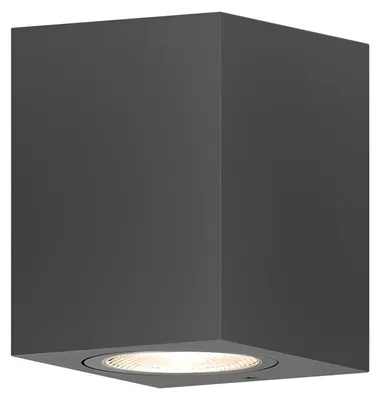 Obrázok produktu pre Braytron LED nástenná svietidlo do exteriéru, antracitová, hranatá, GU10, smerové svietidlo do exteriéru, nástenná lampa, IP44