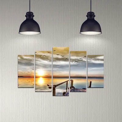Obrázek produktu pro Wallity, 5DMDF- MLD1999, Barevný, Výtisky na plátně, 110 x 60 cm, 100% MDF (tloušťka: 3 mm)