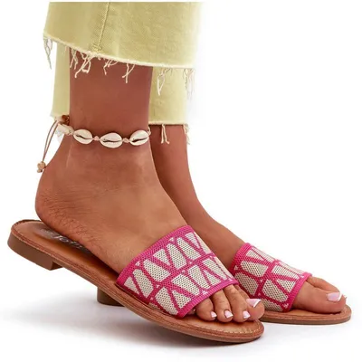 Produktbild von Damen-Sandaletten mit flachem Absatz in Fuchsia von Traivea 39