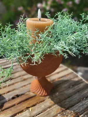 Productafbeelding van Edelrost-decoratieve pot met schelpvoet