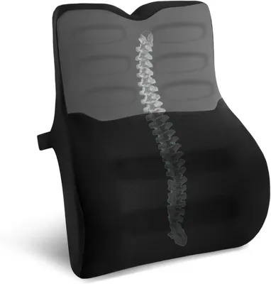Zdjęcie produktu dla Ergonomiczna poduszka lędźwiowa, podpora dla kręgosłupa lędźwiowego, 1 sztuka, do samochodu i biura