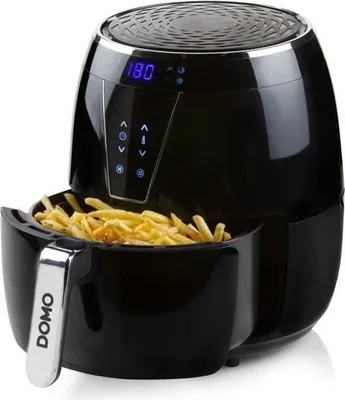 Obrázek produktu pro Fritéza, fritéza na horký vzduch 4 l, kapacita 1,2 kg, 80–200 °C, 30minutový časovač, DOMO DO532FR