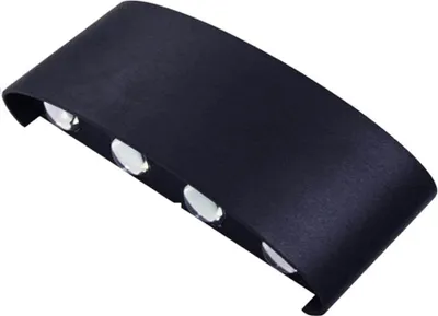 Image de SensaHome Oval - Applique murale LED d'intérieur et d'extérieur - Lampe/éclairage de jardin - lumière blanche chaude (2800 K-3200 K) - noir