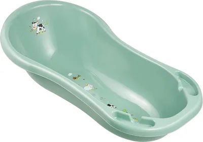 Produktbild von Baby Badewanne 84 cm Funny Farm nordic green Babywanne Wanne